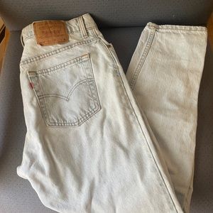 levi’s 550 tapered leg light blue jeans